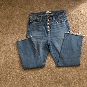 LOFT Blue Ankle Cropped Jeans